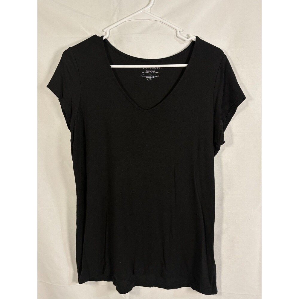 Women's Tahari Essentials V-neck Top - Size Large